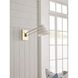 Railay Beach 22.5 inch 60 watt Brushed Brass Swing Arm Wall Sconce Wall Light, Design Series